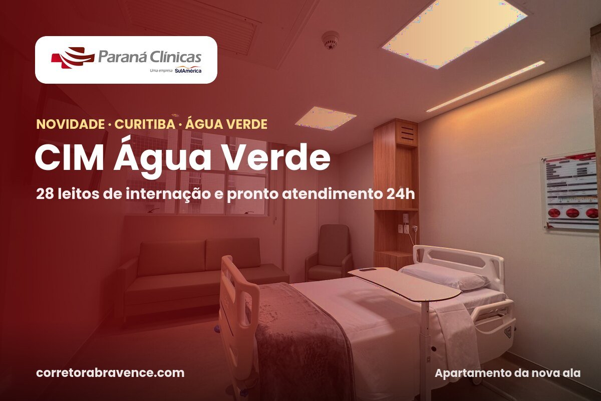 CIM Água Verde da Paraná Clínicas: 28 leitos e pronto atendimento 24h
