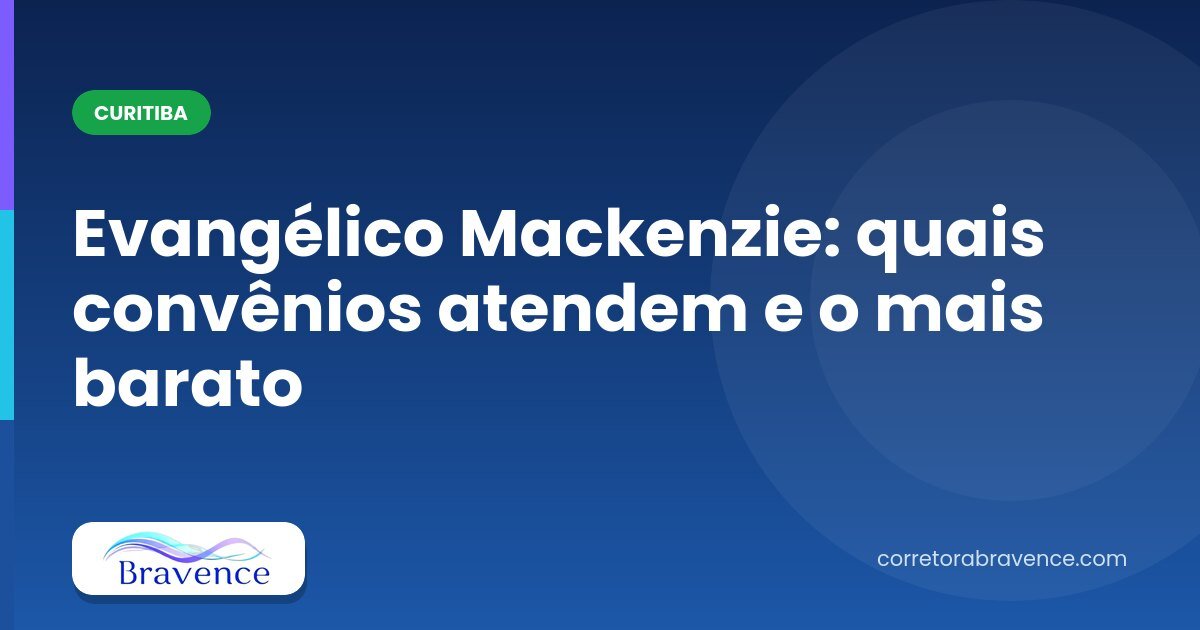 Evangélico Mackenzie: quais convênios atendem e o mais barato