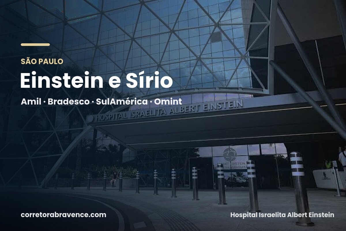 Quais planos atendem o Einstein e o Sírio-Libanês em São Paulo