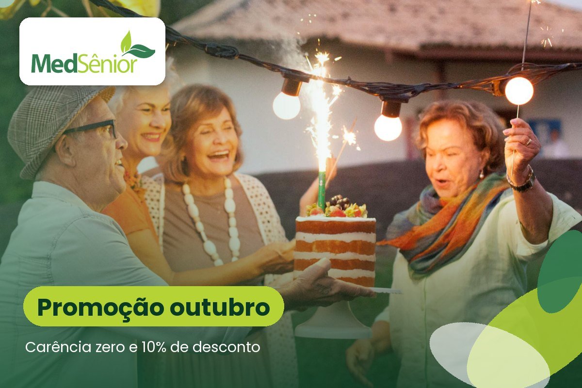 Promoção MedSênior outubro 2026: carência zero e 10% de desconto