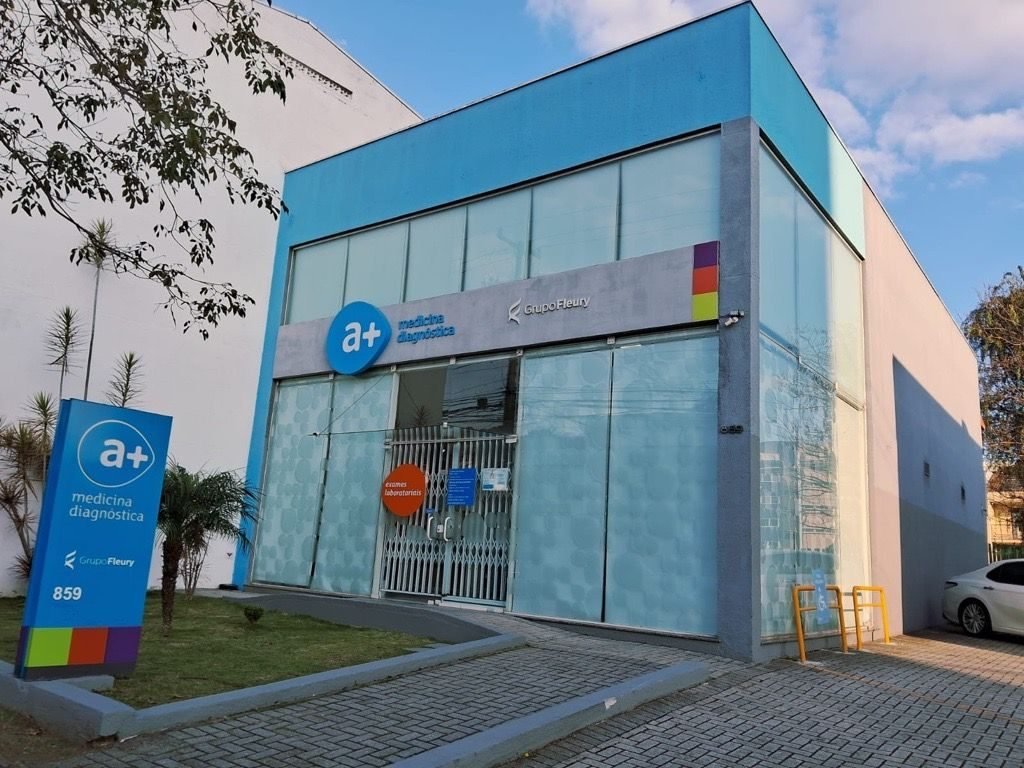 Fachada do a+ Medicina Diagnóstica (Grupo Fleury)