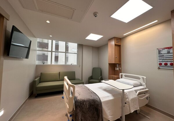 Apartamento da ala de internação do CIM Água Verde